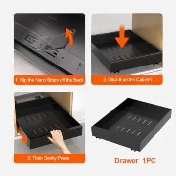 HIKITMATE Kitchen Pull Out Organizer for Easy Storage