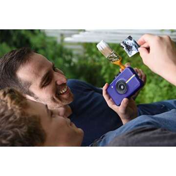 Zink Polaroid Snap Instant Digital Camera (Purple) with Zero Ink Printing Technology