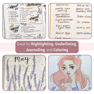 Mr. Pen- Highlighters, 12 Pack, Morandi Colors, Chisel Tip, Bible Highlighter, Aesthetic No Bleed Book Planner Markers, Gift for Christmas