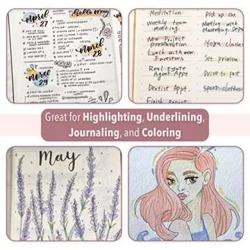 Mr. Pen- Highlighters, 12 Pack, Morandi Colors, Chisel Tip, Bible Highlighter, Aesthetic No Bleed Book Planner Markers, Gift for Christmas