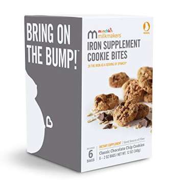 Prenatal Iron Cookie Bites - Chocolate Chip Delight