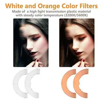 Kshioe 14'' Dimmable LED Ring Light for Creators