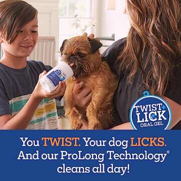 Twist + Lick Dental Gel for Dogs - Fresh Breath for 24 Hours