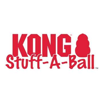 KONG Stuff-A-Ball - Durable, Natural Rubber Chew Toy for Dogs - Dental Health Pet Toy for Chewing & Teeth Cleaning - Stuffable for Treats & Snacks - for Medium Dogs