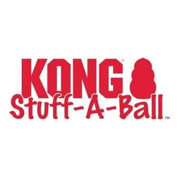 KONG Stuff-A-Ball - Durable, Natural Rubber Chew Toy for Dogs - Dental Health Pet Toy for Chewing & Teeth Cleaning - Stuffable for Treats & Snacks - for Medium Dogs