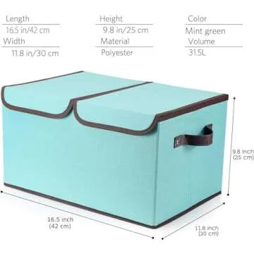 Senbowe 33 Quart Foldable Storage Cubes [4-Pack] for Home Organization