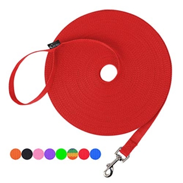 Hi Kiss Dog/Puppy Obedience Recall Training Agility Lead - 15ft 20ft 30ft 50ft 100ft Training Leash ...