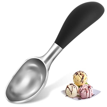 Haolide Ice Cream Scoop, Large Cookie Scoop for Baking, Zinc Alloy Ice Cream Scooper, Good Grips Sco...