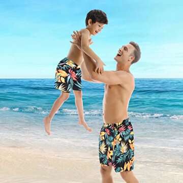 Matching Family Swimsuits Ruffle Bathing Suits Mommy and Me Swimwear Two Pieces Bikini Set Black