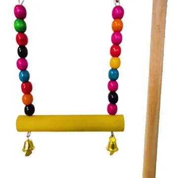 Hamiledyi Tabletop Bird Play Stand for Parrots & Canaries