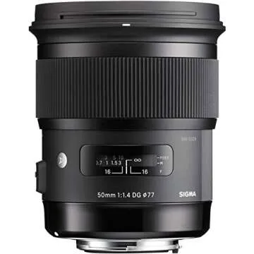 Sigma 50mm f/1.4 DG HSM Art Lens for Nikon F Mount