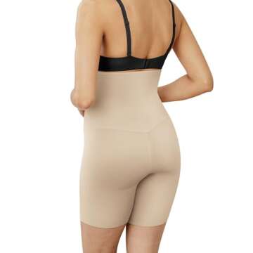 Maidenform Women's High-Waist Thigh Slimmer Shapewear, Cool Comfort Slimming Shapewear