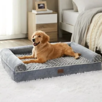 BFPETHOME Dog Beds for Large Dogs, Orthopedic Dog Bed for Medium Large Dogs,Big Waterproof Couch Dog...