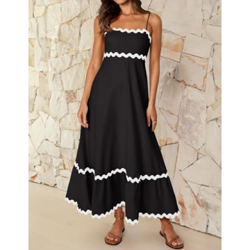 Elegant Summer Sundress with Adjustable Straps and Comfort