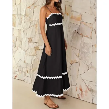 Elegant Summer Sundress with Adjustable Straps and Comfort