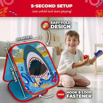 Shark Frenzy™ - Exciting 2-in-1 Bean Bag Toss Game
