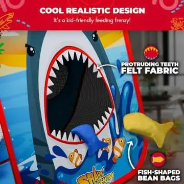 Shark Frenzy™ - Exciting 2-in-1 Bean Bag Toss Game
