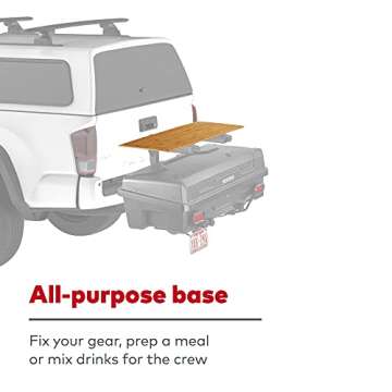 YAKIMA EXO BackDeck Table Top Mount Accessory for EXO SwingBase or EXO TopShelf Hitch Cargo Carrier Base Rack System, Tabletop Only