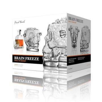 Final Touch Skull Ice Bucket - Brainfreeze Collection - Glass (FTA1860)