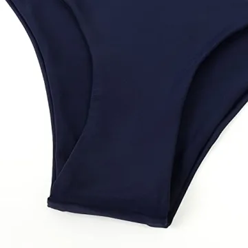 Stylish MOOSLOVER Women One Shoulder High Waisted Bikini