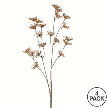 Vickerman Everyday 26" Artificial Beige Anne Lace Spray - Faux Floral Decor - Home Or Office Arrangement Accent - Maintenance Free - 4 Pack