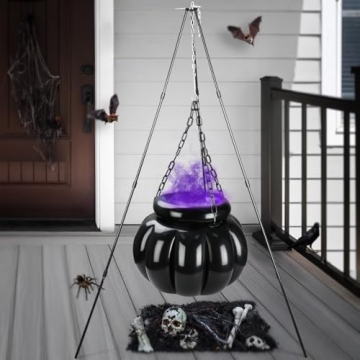 Extra Large Inflatable Witches Cauldron with LED Mist Maker - Halloween Decor