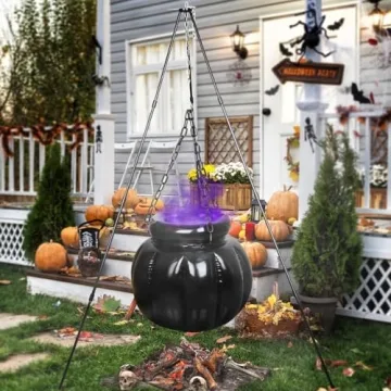 Inflatable Witches Cauldron with LED Mist Maker Halloween Decor