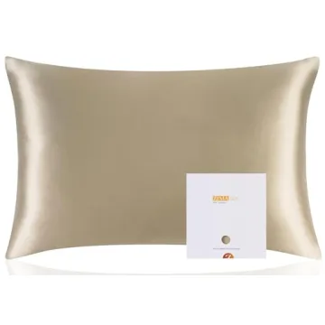 Experience Luxury with ZIMASILK 100% Pure Mulberry Silk Pillowcase - Soft, Smooth, and Luxurious for...