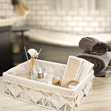 DUOER Macrame Storage Basket Set - Organize in Style
