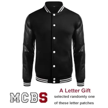 Versatile COOFANDY Varsity Jacket for Men - Comfort & Style