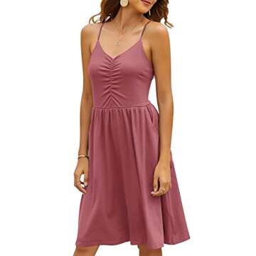 YATHON Casual Women's Summer Beach Dress with Pockets