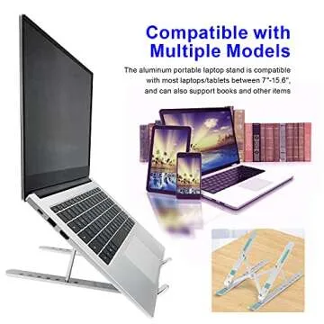 YIKUROOS Ergonomic Laptop Stand - Adjustable & Portable