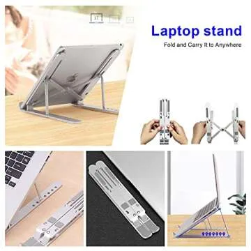 YIKUROOS Ergonomic Laptop Stand - Adjustable & Portable