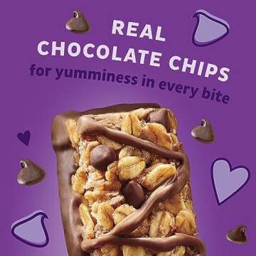 Annie's Organic Drizzle Granola Bars - Chocolate Chip Delight