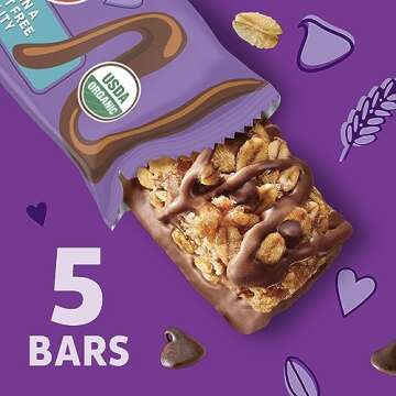 Annie's Organic Drizzle Granola Bars - Chocolate Chip Delight