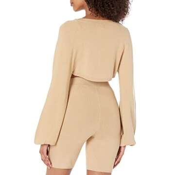 The Drop Women's Miya Bell Sleeve Sweater Shrug - Stylish and Warm Layering Piece