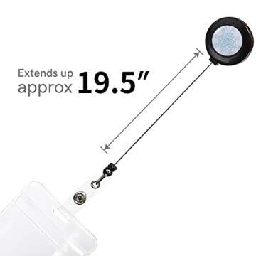 Retractable Cruise Lanyards, Waterproof Cruise Lanyard with ID Badge Reel Holder & Detachable Buckle for Cruises Ships Key Cards, Cruise Essentials & Must Have Accessories (4 Colors)