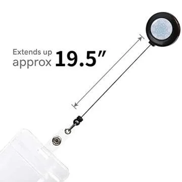 Retractable Cruise Lanyards, Waterproof Cruise Lanyard with ID Badge Reel Holder & Detachable Buckle for Cruises Ships Key Cards, Cruise Essentials & Must Have Accessories (4 Colors)