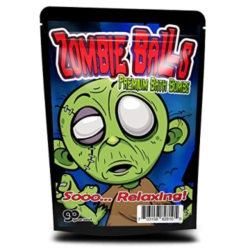 Zombie Balls Bath Bombs - Fun Zombie Design with XL Fizzers