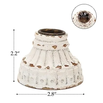 NIKKY HOME Vintage Taper Candle Holders Set of 2