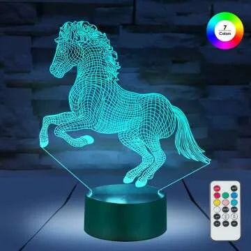 Elsent LED Horse Night Lights - Colorful & Versatile