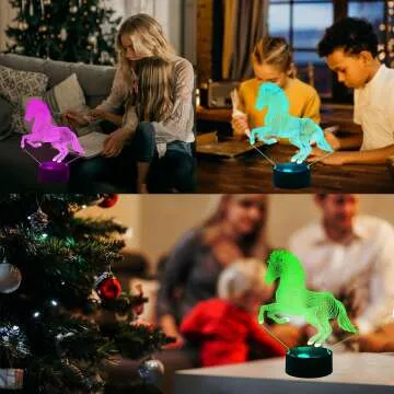 Elsent LED Horse Night Lights - Colorful & Versatile