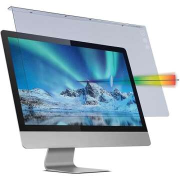 VizoBlueX 23-24 inch Anti-Blue Light Filter for Computer Monitor. Screen Protector Panel 21.5” x13...