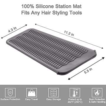 Heat Resistant Mat & Pouch for Hair Tools