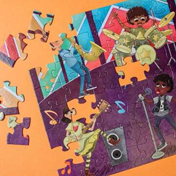 Upbounders Musical Crossroads Kids Puzzle | 72 Piece Jumbo Jigsaw Puzzles for Kids Boys Girls Ages 5...