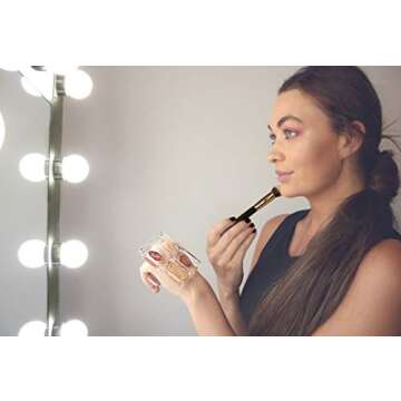 Hand Makeup Mixing Palette Makeup Lovers Have Been Searching for, with Lid, Great When applying Makeup to Others Too, Bye-Bye Makeup Stains! 4 Groves