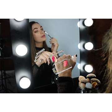 Hand Makeup Mixing Palette Makeup Lovers Have Been Searching for, with Lid, Great When applying Makeup to Others Too, Bye-Bye Makeup Stains! 4 Groves