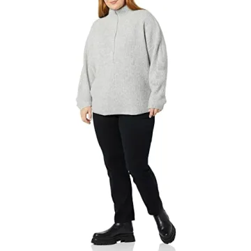 Amazon Essentials Women's Half Zip Polo Sweater