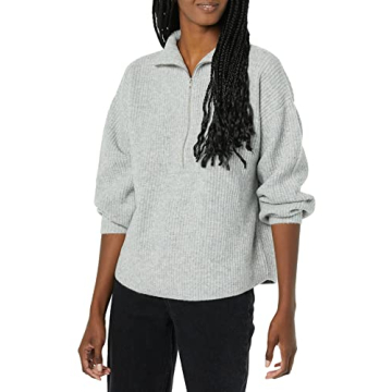 Amazon Essentials Women's Half Zip Polo Sweater