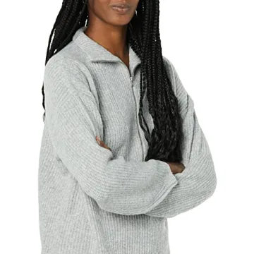 Amazon Essentials Women's Half Zip Polo Sweater
